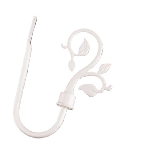 YZDKR 2Pcs Vorhang Krawatte Zurück Halter Haken Schlafzimmer Wohnzimmer Vorhang Dekoration Zubehör Halten Zurück Wand Vorhang Haken für Fenster, Türen und Duschvorhänge(White 7) von YZDKR