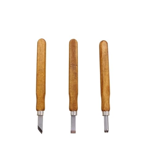 YZDKR 3-4-5 Teile/Satz Holz Carving Werkzeuge DIY Multi-Funktion Handgemachte Kunst Carving Messer Mit Holzgriff Carving Messer Werkzeug für Schnitzerei, Holzbearbeitung, Tischlerei(3pcs) von YZDKR