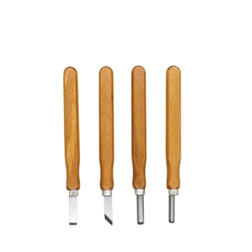 YZDKR 3-4-5 Teile/Satz Holz Carving Werkzeuge DIY Multi-Funktion Handgemachte Kunst Carving Messer Mit Holzgriff Carving Messer Werkzeug für Schnitzerei, Holzbearbeitung, Tischlerei(4pcs) von YZDKR