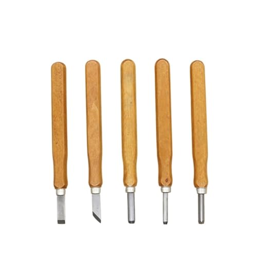 YZDKR 3-4-5 Teile/Satz Holz Carving Werkzeuge DIY Multi-Funktion Handgemachte Kunst Carving Messer Mit Holzgriff Carving Messer Werkzeug für Schnitzerei, Holzbearbeitung, Tischlerei(5pcs) von YZDKR