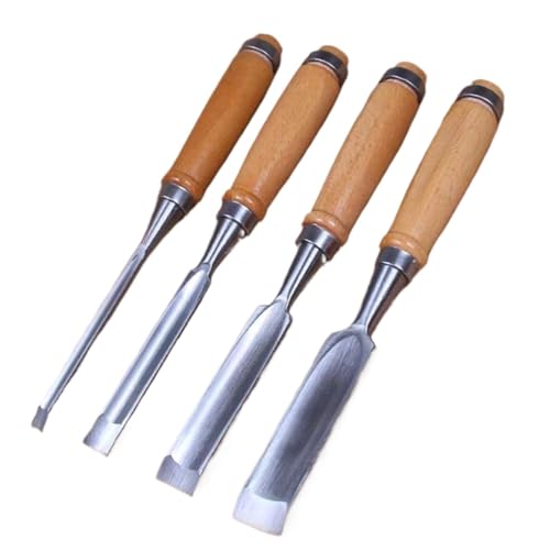 YZDKR 4 Teile/Satz 240mm Solarplexus Set Holz Carving Meißel Werkzeug Hand DIY Carving Holzbearbeitung Werkzeuge für Schnitzerei, Holzbearbeitung, Tischlerei(Set 1) von YZDKR