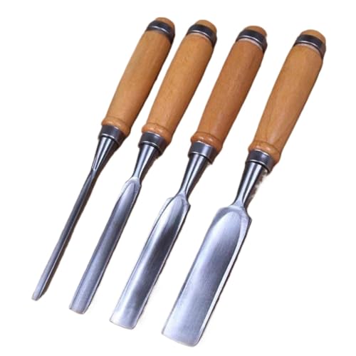 YZDKR 4 Teile/Satz 240mm Solarplexus Set Holz Carving Meißel Werkzeug Hand DIY Carving Holzbearbeitung Werkzeuge für Schnitzerei, Holzbearbeitung, Tischlerei(Set 2) von YZDKR