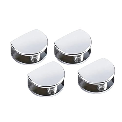 YZDKR 4Pcs Glas Klemme Zink-Legierung Glas Tür Rahmen Unterstützung Befestigungs Clip 6-12mm for Badezimmer Küche Möbel zubehör Hause Deocr für Balustrade Treppenhandlauf(S) von YZDKR
