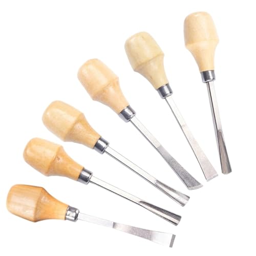 YZDKR 6 Teile/Satz Holz Carving Meißel Schlitz Meißel Holzbearbeitung Werkzeuge Carving Messer Carving Holz Leder Carving Hand Meißel Werkzeug für Schnitzerei, Holzbearbeitung, Tischlerei YZDKR 6 Teile/Satz Holz Carving Meißel Schlitz Meißel Holzbearbeitung Werkzeuge Carving Messer Carving Holz Leder Carving Hand Meißel Werkzeug für Schnitzerei, Holzbearbeitung, Tischlerei von YZDKR
