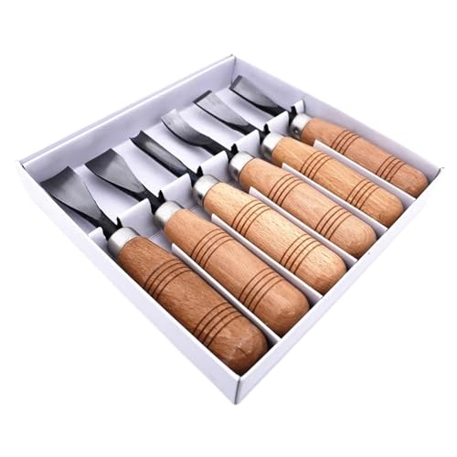 YZDKR 6 stücke Professionelle Holz Carving Hand Gouges Meißel Messer Werkzeug Set Holz Hand Werkzeuge for Holzbearbeitung DIY für Schnitzerei, Holzbearbeitung, Tischlerei YZDKR 6 stücke Professionelle Holz Carving Hand Gouges Meißel Messer Werkzeug Set Holz Hand Werkzeuge for Holzbearbeitung DIY für Schnitzerei, Holzbearbeitung, Tischlerei von YZDKR