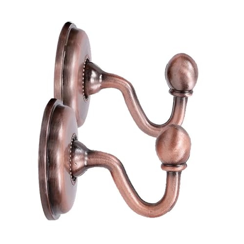YZDKR Fenster-Krawattenhalter, Vorhang-Wandrückseite, Metall-Vorhanghaken, Halterhaken, Haushalts- und Organizer-Haken für Fenster, Türen und Duschvorhänge(Rose Gold) von YZDKR