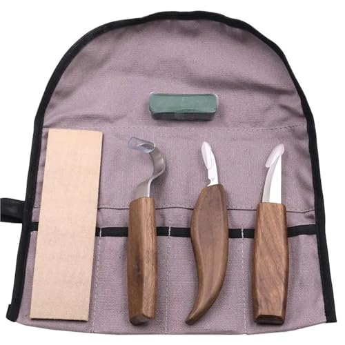 YZDKR Holzschnitzmesser, Meißel, Holzbearbeitungsschneider, Handwerkzeug-Set, Peeling, Holzschnitzerei, skulpturaler Löffel, Schnitzschneider für Schnitzerei, Holzbearbeitung, Tischlerei(Type 4) von YZDKR