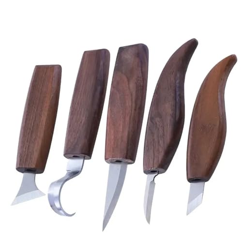 YZDKR Holzschnitzmesser, Meißel, Holzbearbeitungsschneider, Handwerkzeug-Set, Peeling, Holzschnitzerei, skulpturaler Löffel, Schnitzschneider für Schnitzerei, Holzbearbeitung, Tischlerei(Type 5) von YZDKR