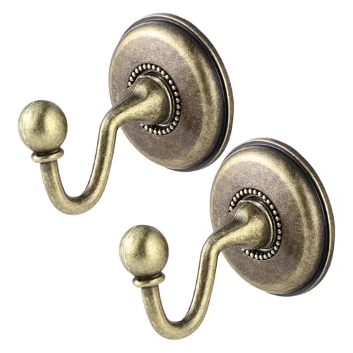 YZDKR Vintage-Vorhanghaken aus Metalllegierung, Raffhalter for Tür, Wand, Hut, Kleiderbügel, Bronze, Vintage-Haken, Heimdekoration für Fenster, Türen und Duschvorhänge von YZDKR