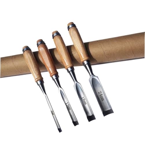 Zimmermannsmeißel, professionelle Tischlerei, halbe Hohlröhre, flach, Holzbearbeitung, Skulpturenwerkzeug, Holzschnitzmeißel-Set, Holzschnitt-Schnitzmesser für Schnitzerei, Holzbearbeitung, Tischlerei Zimmermannsmeißel, professionelle Tischlerei, halbe Hohlröhre, flach, Holzbearbeitung, Skulpturenwerkzeug, Holzschnitzmeißel-Set, Holzschnitt-Schnitzmesser für Schnitzerei, Holzbearbeitung, Tischlerei von YZDKR