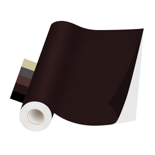 Kunstleder Selbstklebend, Kunstleder Reparaturset, Leder Reparatur Patch, Leder Selbstklebend für Sofas, Autositze, Handtaschen, Jacken, Leder Renovierung (Dunkelbraun, 40×200CM) von YZDMDM