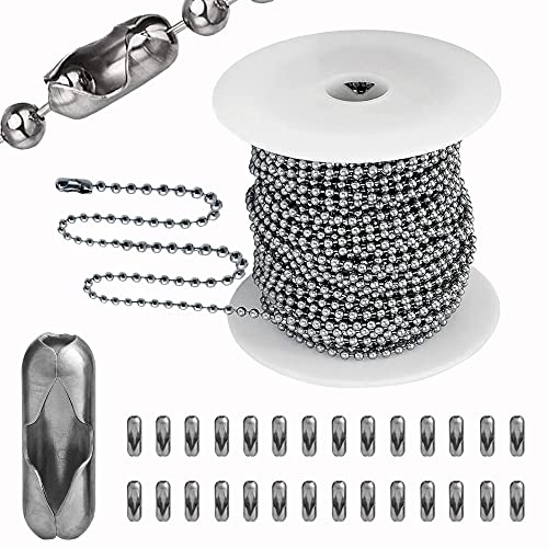 Edelstahl-Kugelkette, Halskette, Kugelperlen, 16.8 m Perlenkette, Kugelkette, DIY-Handwerk, 2.0 mm Durchmesser Edelstahl-Kugelkette, Halskette, Kugelperlen, 16.8 m Perlenkette, Kugelkette, DIY-Handwerk, 2.0 mm Durchmesser von YZDTECH