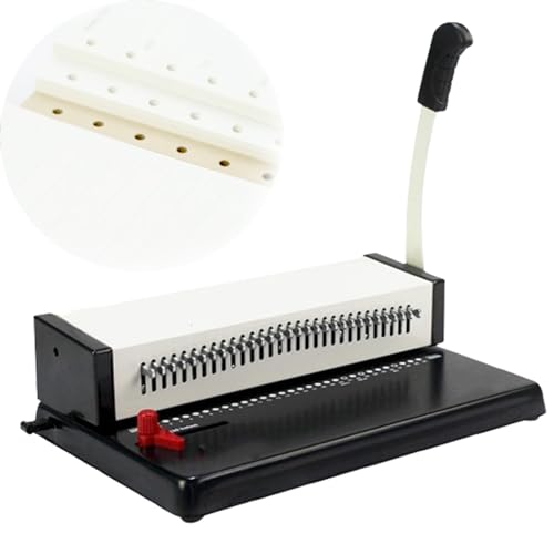 Spiralbindegerät, 9,5 mm Locher für lose Blätter, Spirallocher, Lochen von bis zu 15 Blatt, 3-stufige Randeinstellung, für Finanzdokumente im Büro Spiralbindegerät, 9,5 mm Locher für lose Blätter, Spirallocher, Lochen von bis zu 15 Blatt, 3-stufige Randeinstellung, für Finanzdokumente im Büro von YZHYYDS