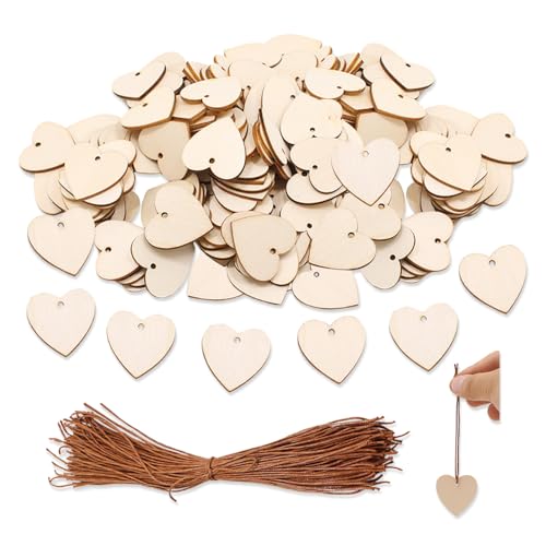 YZROHYI 100 PCS Holzherzen zum Beschriften,Geschenkanhänger Holz Herzen Deko Hochzeit,Holzanhänger Herz Kleine Holzherz zum Bemalen Mit Loch,Holzherzen Scheiben zum Basteln,Holzplatte Zum Aufhängen YZROHYI 100 PCS Holzherzen zum Beschriften,Geschenkanhänger Holz Herzen Deko Hochzeit,Holzanhänger Herz Kleine Holzherz zum Bemalen Mit Loch,Holzherzen Scheiben zum Basteln,Holzplatte Zum Aufhängen von YZROHYI