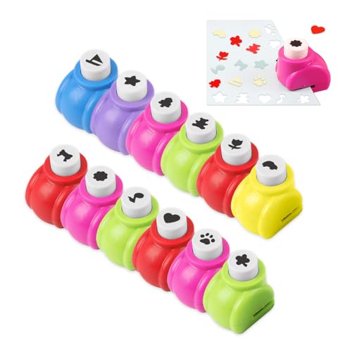 YZROHYI 12 Stück Stanzer Mini,Motivstanzer Kinder Set,Motivlocher,Ausstanzer,Papierstanzer,Paper Punch,Bastel Stanzer Papier,Sternenstanzer,Scrapbooking Zubehör Stanzers Dekopapier für Handwerk YZROHYI 12 Stück Stanzer Mini,Motivstanzer Kinder Set,Motivlocher,Ausstanzer,Papierstanzer,Paper Punch,Bastel Stanzer Papier,Sternenstanzer,Scrapbooking Zubehör Stanzers Dekopapier für Handwerk von YZROHYI