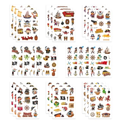YZROHYI 24 Stück Piraten Aufkleber Kinder,Coole Sticker für Kinder,Piraten Aufkleber für Wasserflaschen,Selbstklebend Wasserfest,Belohnungsaufkleber Cartoon,Sticker Travel YZROHYI 24 Stück Piraten Aufkleber Kinder,Coole Sticker für Kinder,Piraten Aufkleber für Wasserflaschen,Selbstklebend Wasserfest,Belohnungsaufkleber Cartoon,Sticker Travel von YZROHYI