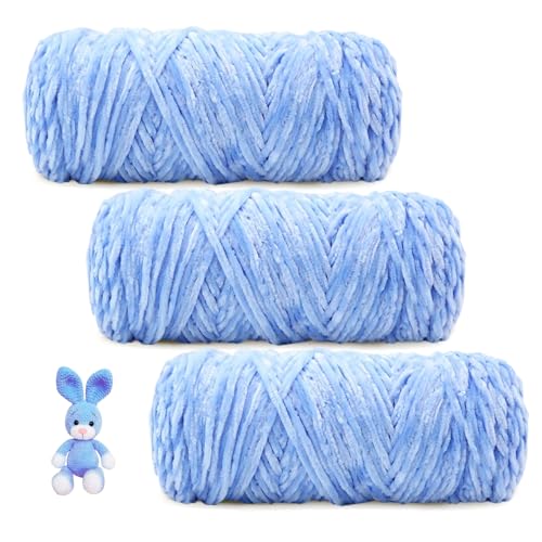YZROHYI Chenille Garn Zum Häkeln 3x100g,Chenille Yarn Set,Handstrickgarn,Hand Knitting Yarn,Chenillegarn Kuschelweich,Häkelgarn Zum Stricken,Babywolle,Grobstrick Super Soft,Strickwolle Set für DIY YZROHYI Chenille Garn Zum Häkeln 3x100g,Chenille Yarn Set,Handstrickgarn,Hand Knitting Yarn,Chenillegarn Kuschelweich,Häkelgarn Zum Stricken,Babywolle,Grobstrick Super Soft,Strickwolle Set für DIY von YZROHYI