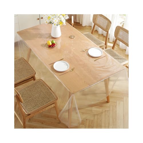 YZROHYI PVC Tischdecke Transparent Tischfolie 140x180 cm,Plastik Tischmatte Abwaschbar,Folie Tisch Schutzmatte Durchsichtig,Tischplatte Schutz Holztisch Schutzfolie Wasserdicht,Tischschutz Klarsicht YZROHYI PVC Tischdecke Transparent Tischfolie 140x180 cm,Plastik Tischmatte Abwaschbar,Folie Tisch Schutzmatte Durchsichtig,Tischplatte Schutz Holztisch Schutzfolie Wasserdicht,Tischschutz Klarsicht von YZROHYI
