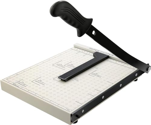 YZSS Papierschneider A4 B5 Hebelschneider Schneidemaschine mit einer Schnittlänge Fotoschneider Hebelschneider Schrottmaschineider aus Metall 300mm * 250mm Weiß YZSS Papierschneider A4 B5 Hebelschneider Schneidemaschine mit einer Schnittlänge Fotoschneider Hebelschneider Schrottmaschineider aus Metall 300mm * 250mm Weiß von YZSS