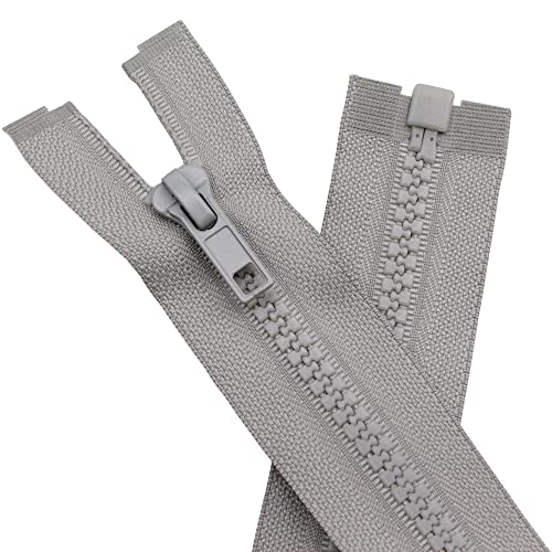 YaHoGa 2 Stück 15 cm Reißverschluss Kunststoff 5mm teilbar Reissverschluss Reißverschluss für Jacken Grau YaHoGa 2 Stück 15 cm Reißverschluss Kunststoff 5mm teilbar Reissverschluss Reißverschluss für Jacken Grau von YaHoGa