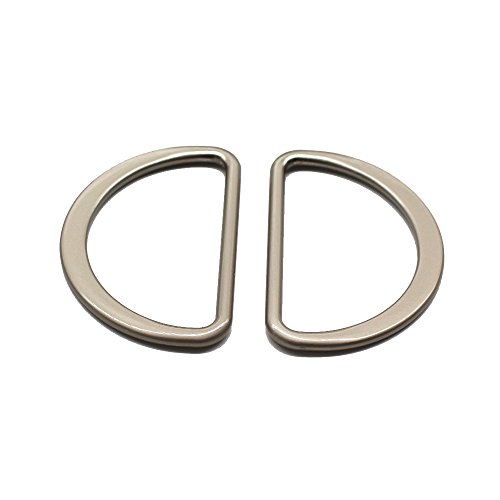 YaHoGa D-Ringe aus Metall, satiniert, vernickelt, nicht geschweißt, groß, für Schnallen, Riemen, Taschen, Gürtel, 10 Stück, Satin / Nickelfarben YaHoGa D-Ringe aus Metall, satiniert, vernickelt, nicht geschweißt, groß, für Schnallen, Riemen, Taschen, Gürtel, 10 Stück, Satin / Nickelfarben von YaHoGa