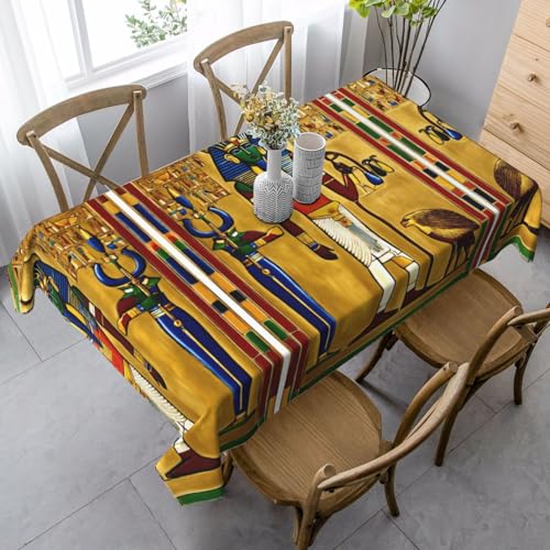 YaWea Tischdecke aus der antiken Ägypten-Stamm-Serie, bedruckt, rechteckig, Bauernhaus, waschbare Tischdecke für die Küche YaWea Tischdecke aus der antiken Ägypten-Stamm-Serie, bedruckt, rechteckig, Bauernhaus, waschbare Tischdecke für die Küche von YaWea