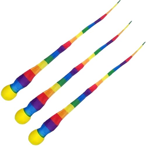 Yabauuop Regenbogen Spielbälle - 3er Set Regenbogenschwanz-Sportbälle - Bunte Spielzeugbälle Für Draußen & Drinnen, Wurfspiel Für Kinder Und Erwachsene – Park, Schule Yabauuop Regenbogen Spielbälle - 3er Set Regenbogenschwanz-Sportbälle - Bunte Spielzeugbälle Für Draußen & Drinnen, Wurfspiel Für Kinder Und Erwachsene – Park, Schule von Yabauuop
