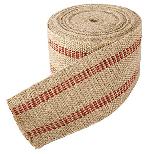 YaeCCC Jute-Gurtband, 8,9 cm x 9,1 m, Rollen, 5 kg von YaeCCC