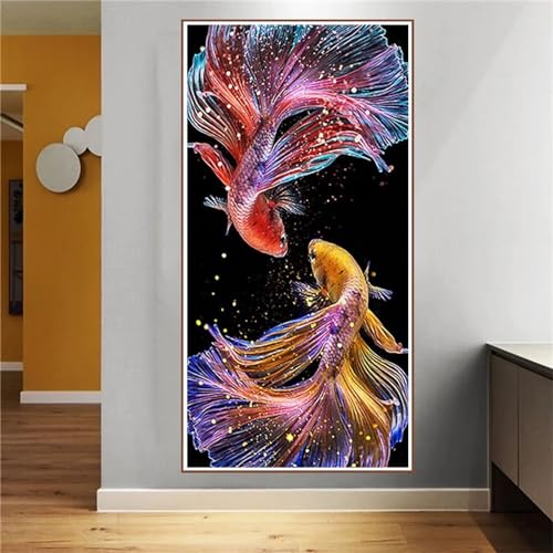 5D Diamond Painting Erwachsene Groß XXL 60x30cm Diamant Painting Bilder Tiere Diamond Art Koi Fisch Malen nach Zahlen DIY Full Diamant Kunst Malerei Stickerei Set Kreuzstich für Home Wand Dekor JH-701 5D Diamond Painting Erwachsene Groß XXL 60x30cm Diamant Painting Bilder Tiere Diamond Art Koi Fisch Malen nach Zahlen DIY Full Diamant Kunst Malerei Stickerei Set Kreuzstich für Home Wand Dekor JH-701 von Yagagse