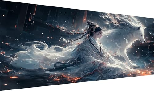 DIY Retro Diamond Painting, Diamant Painting Bilder Wolf Basteln Erwachsene, Diamond Painting xxl 60x120cm 5D Diamant Art Painting, Diamant Malerei Cross Stitch Set für Schlafzimmer Wanddekor S2-289 DIY Retro Diamond Painting, Diamant Painting Bilder Wolf Basteln Erwachsene, Diamond Painting xxl 60x120cm 5D Diamant Art Painting, Diamant Malerei Cross Stitch Set für Schlafzimmer Wanddekor S2-289 von Yagagse