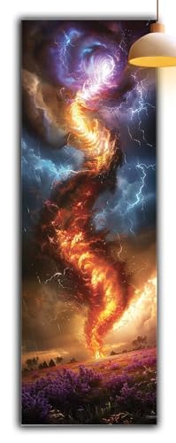 Diamond Painting Abstrakt, Landschaft Diamond Painting Erwachsene Bastelset, DIY Vollbohrer Diamant Malerei Basteln Erwachsene Anfänger Kreativ Set für Wanddeko Wohnzimmer 150x50cm Geschenke G2-982 von Yagagse