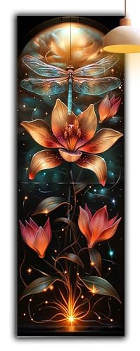 Diamond Painting Anlage, Blume Diamond Painting Erwachsene Bastelset, DIY Vollbohrer Diamant Malerei Basteln Erwachsene Anfänger Kreativ Set für Wanddeko Wohnzimmer,Geschenke für Frauen 60x20cm G2-904 von Yagagse