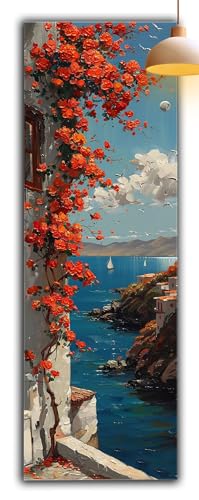 Diamond Painting Anlage, Diamant Painting Bilder Landschaft 5D Full Drill Bastelset Erwachsene Anfänger DIY Strass Kristall Kunst Malerei, Erwachsene Stickerei Kreuzstich, Zimmer Deko 150x50cm G2-906 von Yagagse