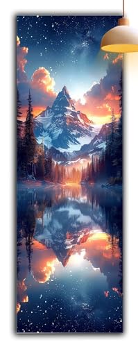 Diamond Painting Berg, Weihnachten Diamond Painting Erwachsene Bastelset, DIY Vollbohrer Diamant Malerei Basteln Erwachsene Anfänger Kreativ Set für Wanddeko Wohnzimmer 300x100cm Geschenke G2-931 von Yagagse