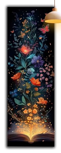 Diamond Painting Blume, Anlage Diamond Painting Erwachsene Bastelset, DIY Vollbohrer Diamant Malerei Basteln Erwachsene Anfänger Kreativ Set für Deko Wohnzimmer, Geschenke für Frauen 150x50cm G2-958 von Yagagse