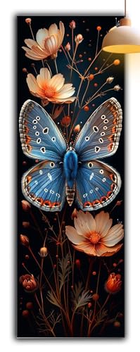 Diamond Painting Blume, Schmetterling Diamond Painting Erwachsene Bastelset, DIY Vollbohrer Diamant Malerei Basteln Erwachsene Anfänger Kreativ Set für Wanddeko Wohnzimmer 105x35cm Geschenke G2-955 von Yagagse