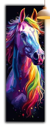 Diamond Painting Bunt, Tier Diamond Painting Erwachsene Bastelset, DIY Vollbohrer Diamant Malerei Basteln Erwachsene Anfänger Kreativ Set für Wanddeko Wohnzimmer, Geschenke für Frauen 90x30cm G2-976 von Yagagse