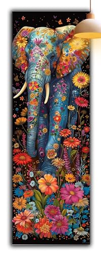 Diamond Painting Erwachsene Blume, Diamond Painting Elefant Full Drill Cross Stickerei Malerei Kits Groß XXL 105 x 35, 5D DIY Diamant Malerei Kreativ Set für Erwachsene Anfänger, Zimmer Deko G2-971 von Yagagse