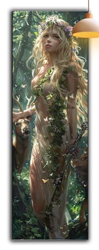 Diamond Painting Erwachsene Einhorn, Diamond Painting Frau Full Drill Cross Stickerei Malerei Kits Groß XXL 120 x 40, 5D DIY Diamant Malerei Kreativ Set für Erwachsene Anfänger, Zimmer Deko G2-914 von Yagagse