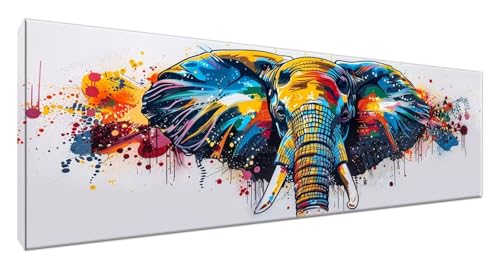 Diamond Painting Erwachsene Elefant, Diamond Painting Tier Full Drill Cross Stickerei Malerei Kits Groß XXL 240x80CM, 5D DIY Diamant Malerei Kreativ Set für Erwachsene Anfänger, Zimmer Deko G2-245 Diamond Painting Erwachsene Elefant, Diamond Painting Tier Full Drill Cross Stickerei Malerei Kits Groß XXL 240x80CM, 5D DIY Diamant Malerei Kreativ Set für Erwachsene Anfänger, Zimmer Deko G2-245 von Yagagse