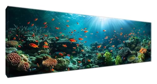 Diamond Painting Erwachsene Fisch, Diamond Painting Tier Full Drill Cross Stickerei Malerei Kits Groß XXL 210x70CM, 5D DIY Diamant Malerei Kreativ Set für Erwachsene Anfänger, Deko Schlafzimmer G2-203 Diamond Painting Erwachsene Fisch, Diamond Painting Tier Full Drill Cross Stickerei Malerei Kits Groß XXL 210x70CM, 5D DIY Diamant Malerei Kreativ Set für Erwachsene Anfänger, Deko Schlafzimmer G2-203 von Yagagse