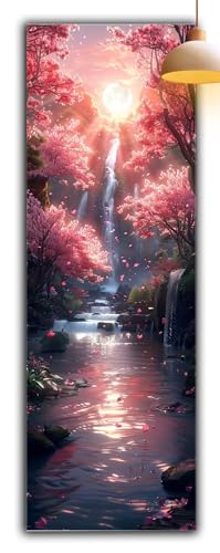Diamond Painting Erwachsene Japan, Diamond Painting Fallen Full Drill Cross Stickerei Malerei Kits Groß XXL 150 x 50, 5D DIY Diamant Malerei Kreativ Set für Erwachsene Anfänger, Zimmer Deko G2-926 von Yagagse