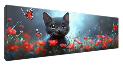 Diamond Painting Erwachsene Karikatur, Diamond Painting Katze Full Drill Cross Stickerei Malerei Kits Groß XXL 150x50 cm, 5D DIY Diamant Malerei Kreativ Set für Erwachsene Anfänger, Zimmer Deko G2-38 Diamond Painting Erwachsene Karikatur, Diamond Painting Katze Full Drill Cross Stickerei Malerei Kits Groß XXL 150x50 cm, 5D DIY Diamant Malerei Kreativ Set für Erwachsene Anfänger, Zimmer Deko G2-38 von Yagagse