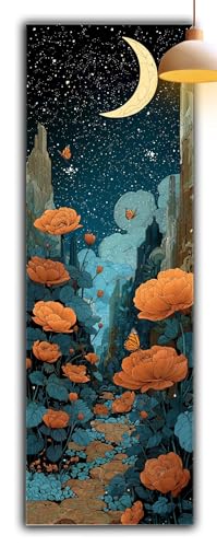 Diamond Painting Erwachsene Karikatur, Diamond Painting Mond Full Drill Cross Stickerei Malerei Kits Groß XXL 120 x 40, 5D DIY Diamant Malerei Kreativ Set für Erwachsene Anfänger, Zimmer Deko G2-932 von Yagagse