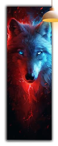 Diamond Painting Erwachsene Tier, Diamond Painting Wolf Full Drill Cross Stickerei Malerei Kits Groß XXL 150 x 50, 5D DIY Diamant Malerei Kreativ Set für Erwachsene Anfänger, Deko Schlafzimmer G2-950 von Yagagse