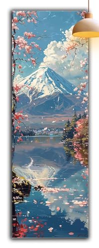 Diamond Painting Erwachsene Vulkan Fuji, Diamond Painting Japan Full Drill Cross Stickerei Malerei Kits Groß XXL 105 x 35, 5D DIY Diamant Malerei Kreativ Set für Erwachsene Anfänger,Zimmer Deko G2-962 von Yagagse