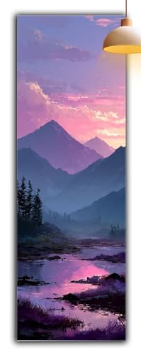 Diamond Painting Gebirge, Diamant Painting Bilder Landschaft 5D Full Drill Bastelset Erwachsene Anfänger DIY Strass Kristall Kunst Malerei, Erwachsene Stickerei Kreuzstich, Zimmer Deko 105x35cm G2-960 von Yagagse