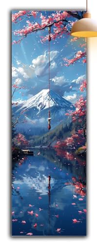 Diamond Painting Japan, Vulkan Fuji Diamond Painting Erwachsene Bastelset, DIY Vollbohrer Diamant Malerei Basteln Erwachsene Anfänger Kreativ Set für Wanddeko Wohnzimmer 300x100cm Geschenke G2-940 von Yagagse