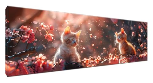 Diamond Painting Katze, Diamant Painting Bilder Halloween 5D Full Drill Bastelset Erwachsene Anfänger DIY Strass Kristall Kunst Malerei, Erwachsene Stickerei Kreuzstich, Deko Schlafzimmer 240x80G2-222 Diamond Painting Katze, Diamant Painting Bilder Halloween 5D Full Drill Bastelset Erwachsene Anfänger DIY Strass Kristall Kunst Malerei, Erwachsene Stickerei Kreuzstich, Deko Schlafzimmer 240x80G2-222 von Yagagse