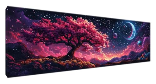 Diamond Painting Klassisch, Diamant Painting Bilder Baum 5D Full Drill Bastelset Erwachsene Anfänger DIY Strass Kristall Kunst Malerei, Erwachsene Stickerei Kreuzstich, Zimmer Deko 120x40 cm G2-234 Diamond Painting Klassisch, Diamant Painting Bilder Baum 5D Full Drill Bastelset Erwachsene Anfänger DIY Strass Kristall Kunst Malerei, Erwachsene Stickerei Kreuzstich, Zimmer Deko 120x40 cm G2-234 von Yagagse